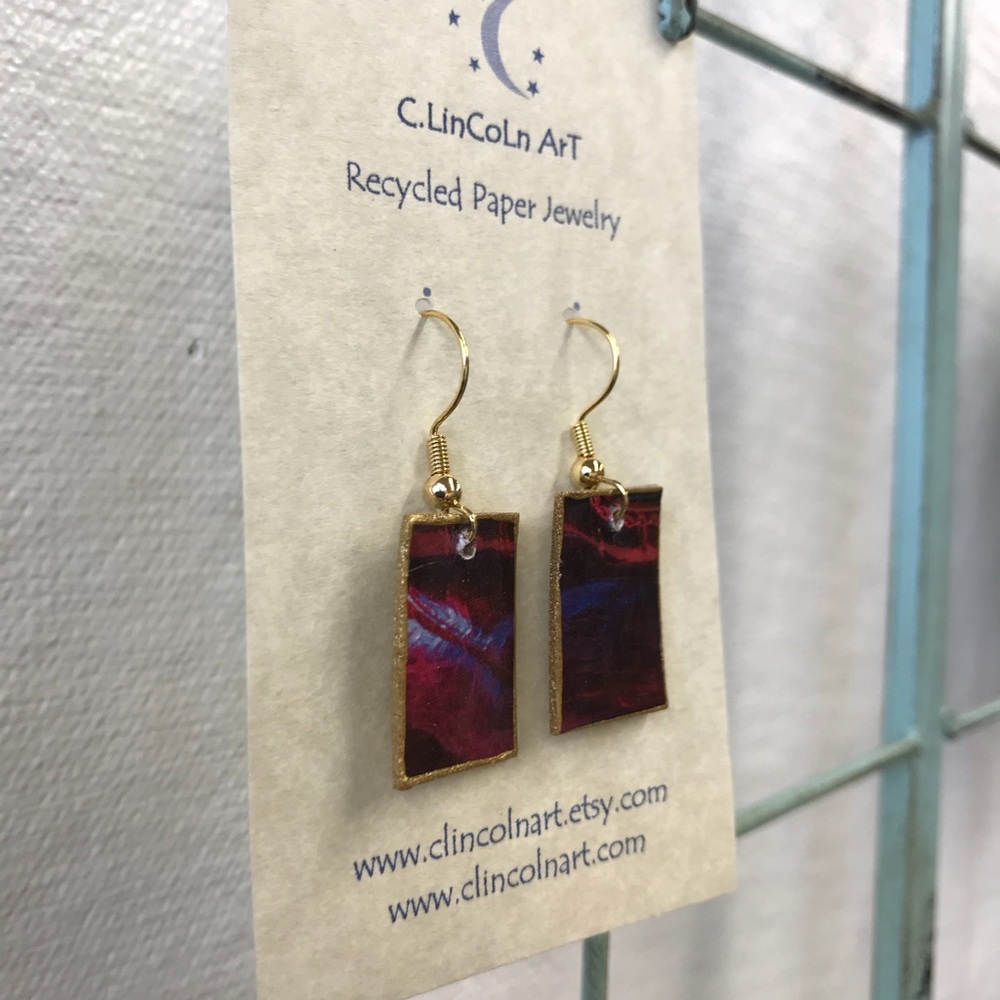 Recycled Paper Earrings ♻️